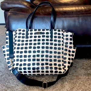 Large leather Kate Spade diaper bag